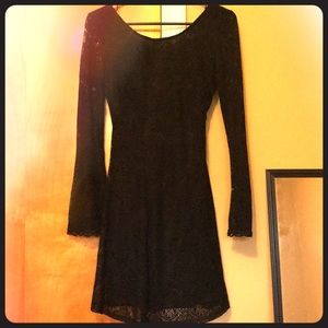 Beautiful black crochet lace dress